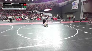 66 lbs Cons. Round 3 - Brantley Hodowanic, Cadott vs Jonah Getz, Team Nazar Training Center