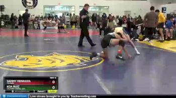 145 lbs Quarterfinal - Sammy Mendoza, Yucaipa vs Koa Ruiz, Calvary Chapel (sa)