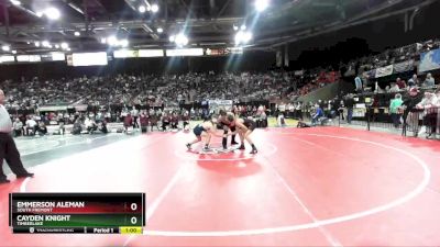 3A 132 lbs Cons. Round 1 - Cayden Knight, Timberlake vs Emmerson Aleman, South Fremont