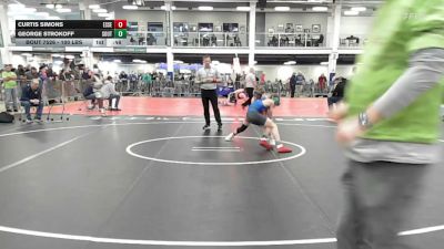 100 lbs Consi Of 8 #2 - Curtis Simons, Essex Junction vs George Strokoff, South Burlington