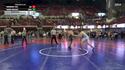 Semifinal - Jeremiah Hill, Sidney Wrestling Club vs Aiden Wilson, North Montana Wrestling CLub