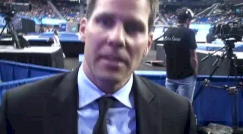 UCLA Coach Chris Waller following UCLA Super Six