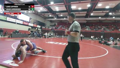 285 lbs Quarterfinal - Luke Luffman, Illinois vs Adam Ahrendsen, Northern Iowa