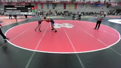 157 lbs 1st Place Match - Karsen Otis, Augsburg vs Rhenzo Augusto, Elmhurst University