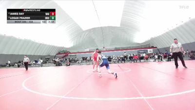 133 lbs Semifinal - Logan Frazier, Unattached Indiana vs James Day, Wabash