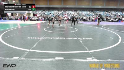 145 lbs Consi Of 8 #2 - MichaelAngelo De Leon, Oakdale vs Noah Soto, Tulare Titans Wrestling Club