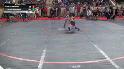 90_B lbs Consi Of 8 #1 - Lucas Brooks, Elk Lake vs Tyrene Edmonds, Grove City