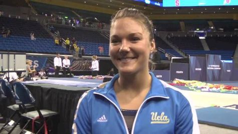 UCLA's Kaelie Baer Glowing After Closing Out her Gymnastics Career on a High