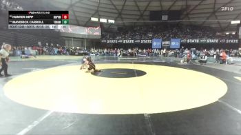 Boys 1B/2B 126 Cons. Round 1 - Hunter Hipp, Napavine vs Maverick Carroll, Tonasket