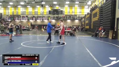 126 lbs Round 5 - Owen Adlfinger, Iowa vs Ethan Skoglund, Iowa