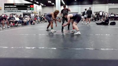 190 lbs Round 4 (6 Team) - Akeem Mitchell, Top Rank Hawks Wrestling vs Noah Phillips, Circle Training Center