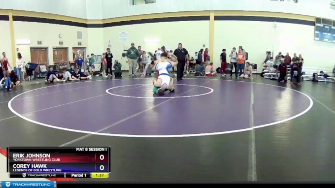 70 lbs Round 3 - Erik Johnson, Yorktown Wrestling Club vs Corey Hawk ...