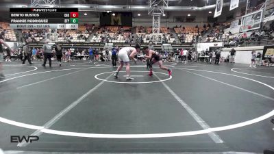 157 lbs Consi Of 8 #1 - Benito Bustos, Choctaw vs Frankie Rodriguez, Tulsa Blue T Panthers