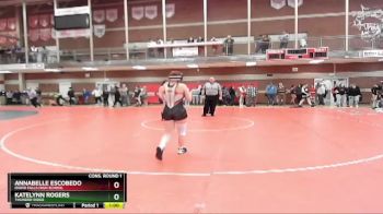 120 lbs Cons. Round 1 - Annabelle Escobedo, Idaho Falls High School vs Katelynn Rogers, Thunder Ridge