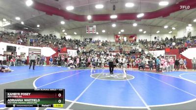 125 lbs Cons. Round 2 - Adrianna Whitfield, Southern Indiana Wrestling vs Kambyr Posey, Red Cobra WA