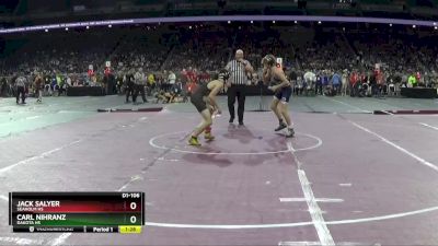 D1-106 lbs Champ. Round 1 - Carl Nihranz, Dakota HS vs Jack Salyer, Seaholm HS