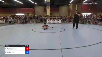 65 lbs Rr Rnd 1 - Hailey Robinson, Thermopolis Wrestling Club vs Suri Yoffee, Legends Of Gold Las Vegas