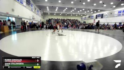 132 lbs Semifinal - Gavin Stalsworth, SWARM vs Ruben Gonzales, Los Alamitos High School