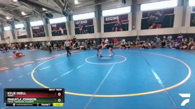 165 lbs Quarterfinal - Makayla Johnson, Texas Takedown Academy vs Kylie ODell, Texas