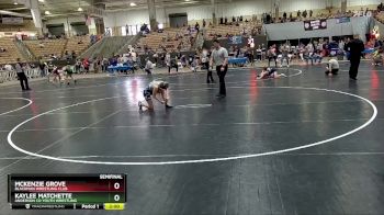 125 lbs Semifinal - Kaylee Matchette, Anderson Co Youth Wrestling vs McKenzie Grove, Blackman Wrestling Club