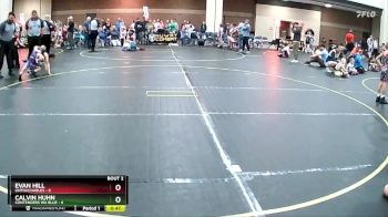 49 lbs Round 1 (8 Team) - Calvin Huhn, Contenders WA Blue vs Evan Hill, Untouchables