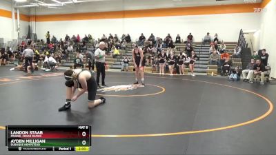 188-190 lbs Round 2 - Landon Staab, Prairie, Cedar Rapids vs Ayden Milligan, Dubuque Hempstead