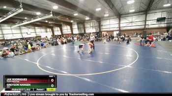 67 lbs Cons. Round 1 - Jax Rodrigues, Team Prestige vs Greyson Hansen, JWC