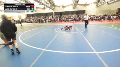 60-T lbs Rr Rnd 2 - Jameson Busch, Warhawks Wrestling Inc. vs Matthew Behr, Rhino Wrestling