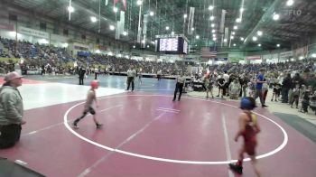 49 lbs Round Of 16 - Dezmon Lopez, Team Garcia WC vs Jaxson Clark, Wolfpack Olathe Co