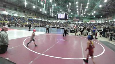 49 lbs Round Of 16 - Dezmon Lopez, Team Garcia WC vs Jaxson Clark, Wolfpack Olathe Co