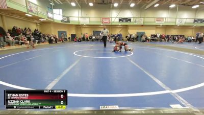 70-75 lbs Quarterfinal - Ethan Estes, El Dorado Springs vs Uzziah Clark, Hurricane Wrestling Academy