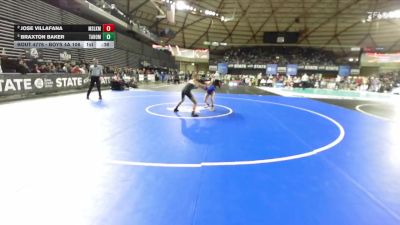 Boys 4A 106 lbs Cons. Semi - Braxton Baker, Tahoma vs Jose Villafana, Moses Lake