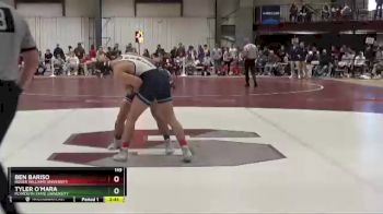 149 lbs Cons. Round 1 - Tyler O`Mara, Plymouth State University vs Ben Bariso, Roger Williams University