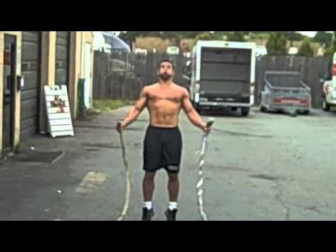 NJ Wrestlers Training with Battling Ropes