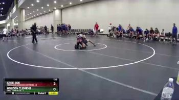 120 lbs Champ Round 1 (16 Team) - Holden Clemens, Ohio Titan Blue vs Cree Soe, Nebraska Hawaiian Hammers