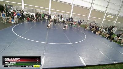 70 lbs Semis (4 Team) - Alsea Goldsby, Warriors Of Christ vs Amia Smith, Team Arizona