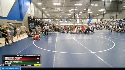 70 lbs Cons. Round 2 - Benjamin McCoy, American Fork Jr High vs Tanner Roberts, Ridgeline