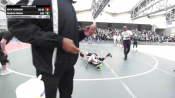 85-I lbs Quarterfinal - Mason Irwin, All I See Is Gold Academy vs Nick Hobson, GPS Wrestling Club