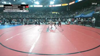 100 lbs Quarterfinal - Caydence Aagard, Buhl vs Maddelyn Modawell, Mountain View