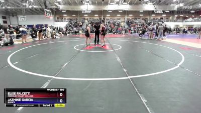 160 lbs Champ. Round 1 - Jazmine Garcia, Quincy vs Elise Falcetti, Missouri Valley College