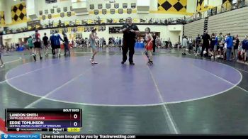 77 lbs Champ. Round 1 - Landon Smith, Whiteland Wrestling Club vs Eddie Tomlinson, Central Indiana Academy Of Wrestling