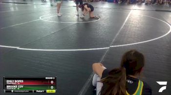 130 lbs Round 2 (6 Team) - Emily Bopes, Team Gold vs Brooke Coy, Team Blue