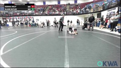 75 lbs Round Of 16 - Ezekial Kelly, Darko Valley Wolf Pack vs Blaine Butler, Madill Takedown