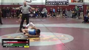 132 lbs Quarterfinal - Marcus Caro, Rancho Bernardo vs Brayden Guerrero, Liberty
