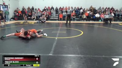 JV-1 lbs Round 2 - Raymond Sweeney, Waukon vs Trevor Block, Waukon