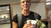 Emma Coburn Before Rushing off to Tackle Payton Jordan