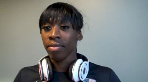 400 runners never dip at the finish line, so Francena McCorory thought to give it a try