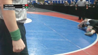 5A 165 lbs Cons. Semi - Kail Collins, Hayden vs Noah Jackson, Elberta HS