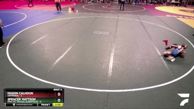 50 lbs Placement (4 Team) - Spencer Mattson, STMA (St. Michael/Albertville) vs Mason Calhoun, Centennial