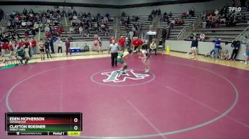 144 lbs Quarterfinal - Clayton Roesner, Forest Park vs Eden McPherson, Washington
